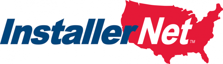 InstallerNet logo featuring stylized text and a red silhouette of the United States.