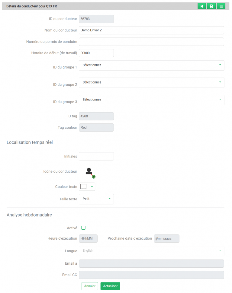 Système de géolocalisation de véhicules Quartix : accédez désormais à la liste de tous vos conducteurs dans l'interface Quartix