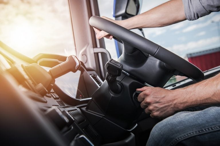 driver at wheel