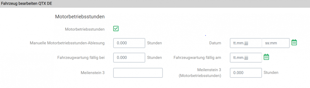 Motorbetriebsstunden