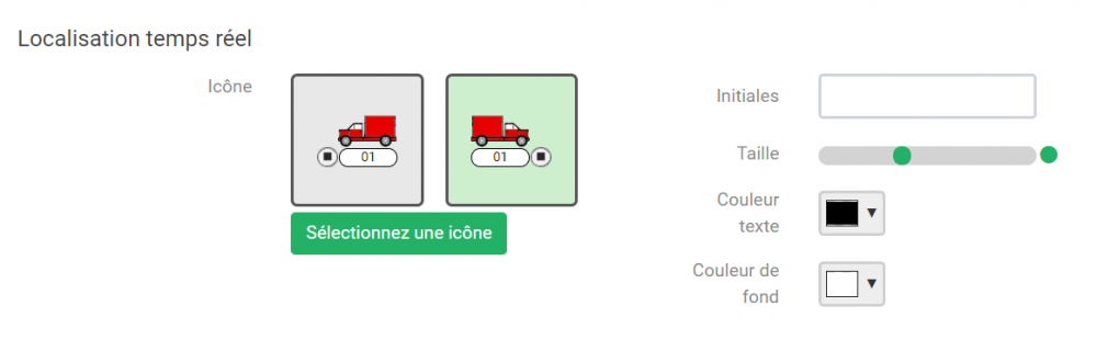 Géolocalisation de véhicules Quartix : Personnalisation des icônes de localisation en temps réel