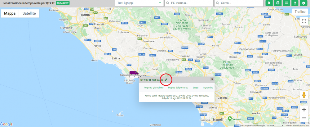 Localizzazione in tempo reale