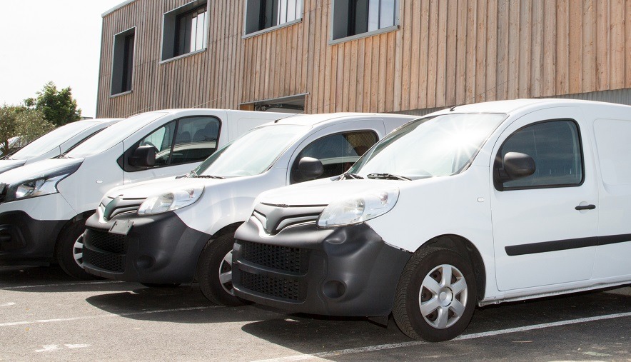 uk tracked vans at depot