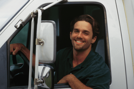 Driver in vehicle USA