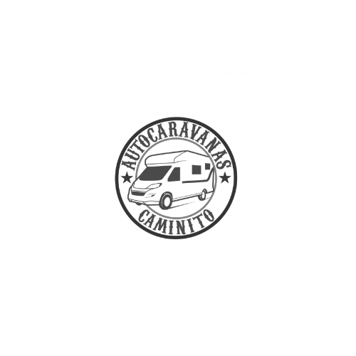 A circular logo features a camper van in the center with "Adventure Awaits," "Travel More," and Paquetes y planes de QUARTIX around the border.