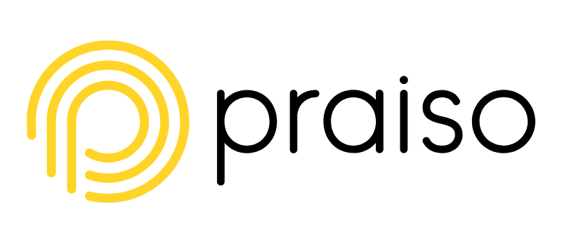 http://The%20image%20shows%20the%20word%20praiso%20in%20black%20text%20next%20to%20a%20yellow%20circular%20logo%20resembling%20the%20letter%20p%20made%20of%20three%20concentric%20arcs.