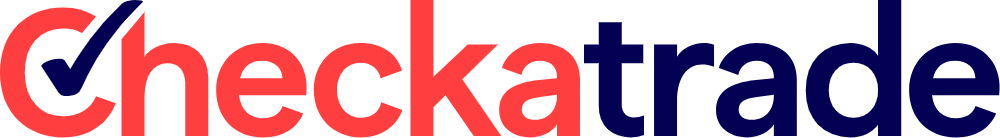 Checkatrade logo with the text “Checkatrade” in red and blue, featuring a tick integrated into the letter “C” on a light background, highlighting an Exclusive Checkatrade Discount.